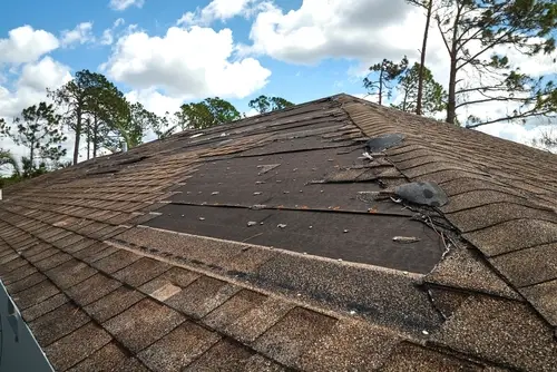 wind damaged roof